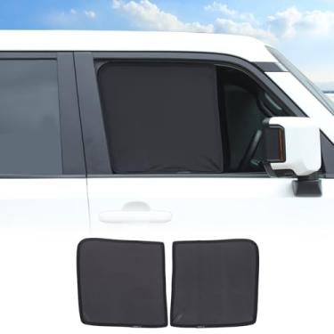 Imagem de Rede de para-sol para janela de carro compatível com Toyota Land Cruiser 250 Prado J250 LC250 2024 2025 2026, cortinas de carro de malha respirável para porta rede de proteção de privacidade de camada