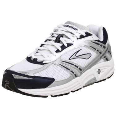 Imagem de Brooks Addiction masculino, Branco/Pérola/Azul/Mancha/Preto, 39