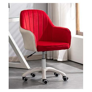 Imagem de Cadeira de mesa de escritório cadeiras de escritório com rodas, cadeira giratória sem braços confortável, giratória ajustável, cadeira executiva ergonômica para escritório executivo