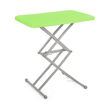 Imagem de Mesa dobrável mesa de jantar simples para uso doméstico, plataforma de elevação portátil, mesa de computador simples (cor verde)
