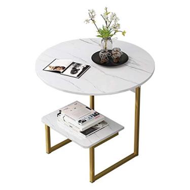 Imagem de Mesa de centro pequena para quarto nórdico, simples, criativa, mesa de canto, sofá, mesas laterais, armário de móveis, minimalista