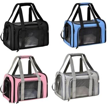 Imagem de Bolsa Transporte Cães E Gatos Mochila Avião Viagem Mala (ALEATORIO)