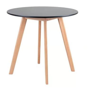 Imagem de Mesa De Jantar Redonda Leda 90cm preta - UNIVERSAL MIX
