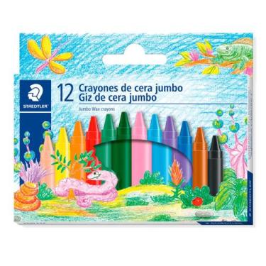 Imagem de Giz de Cera 12 com Cores Staedtler
