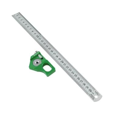 Imagem de Régua De Aço Com Ângulos De 45, 60 E 90 Graus, Bloco De Posicionamento