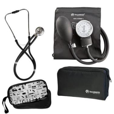 Imagem de Kit Aparelho Pressao Esteto Rappaport Case Esteto Enfermagem - PREMIUM