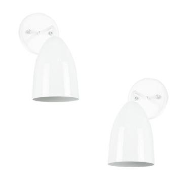 Imagem de Kit 2 Arandelas Aluminio Vegas Branco sala quarto corredor - MARRYLUZ