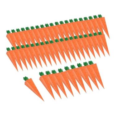 Imagem de predolo 50 Caixas de Papel para Doces em Formato de Cenoura Laranja - Decorações Fofas e Criativas para Festas e Lembrancinhas