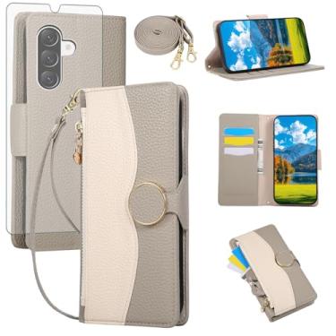 Imagem de Asuwish Capa de telefone para A26/A16/A17 PJLZWLLK EUA cinza