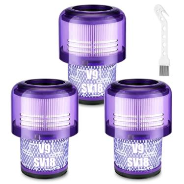 Imagem de Lemige Pacote com 3 peças de substituição de filtro de vácuo V9 SV18 para Dyson V9 Motorbar SV18 Digital Slim aspirador sem fio, para filtro Dyson, peça de substituição nº 970612-01