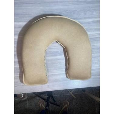 Imagem de Almofada de Amamentação Travesseiro Amamentar Tricot Baby com Zíper (Avelã)