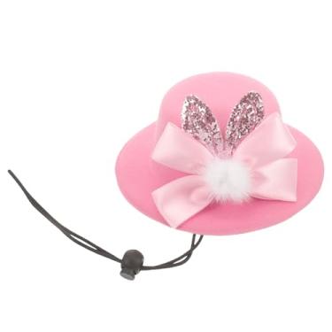Imagem de HANABASS Chapéu de páscoa para animais de estimação, fantasia fofa de gato, coelho, coelho com orelhas, cabeça de gato, roupa para festas, acessórios para animais de estimação