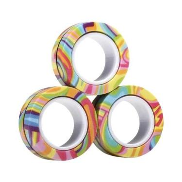 Imagem de Conjunto De Anéis Magnéticos Coloridos Para Adultos 3PCS Brinquedos An