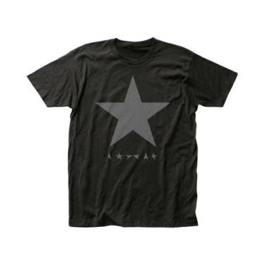 Imagem de Camiseta Masculina Preta David Bowie Blackstar Rock N Roll Música Casu
