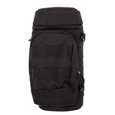 Imagem de LA Police Gear Bolsa tática de nylon H2O, bolsa para garrafa de água, bolsa tática para garrafa - preta