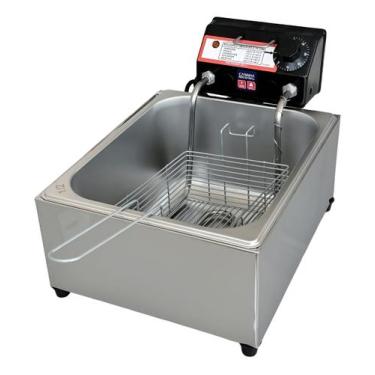 Imagem de Fritadeira Elétrica Industrial Cuba Antichamas Compacta 7l - Casinha I