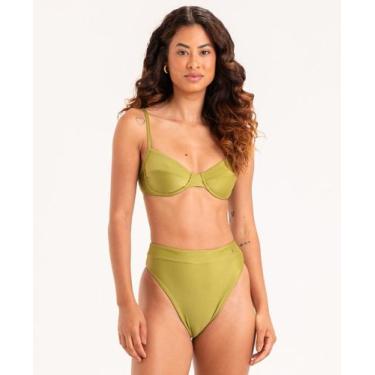 Imagem de Biquíni Meia Taça e Hot Pants Liso - APNEIA, Pistache, G