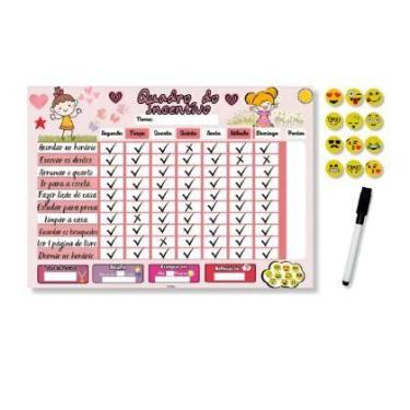 Imagem de Quadro Do Incentivo - Regras Para Menina Obedecer Educativo - OPFY