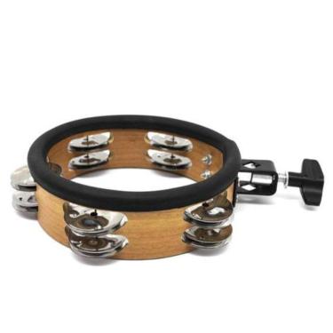 Imagem de Pandeirola Em Madeira Com Suporte Para Clamp Torelli