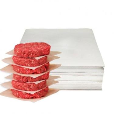 Imagem de Papel Separador De Hamburguer Parafinado Pacote 1 Kg 600 Fls