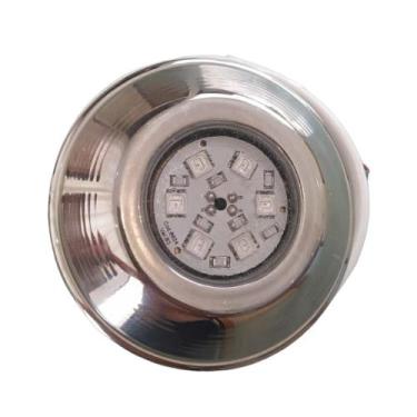 Imagem de Refletor Spot Led Piscina Inox Prova Agua Rgb 6w Smd - Econosol