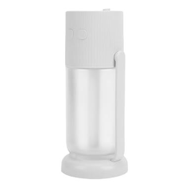 Imagem de Umidificador portátil de 260 ml, umidificador de ar USB para carro com luz noturna para viagens de escritório em casa, ultra silencioso, com 2 modos de pulverização (branco)
