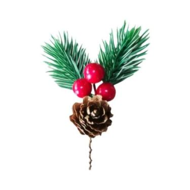 Imagem de Galhos De Pinheiro Com Frutas Vermelhas 10-30 Peças, Guirlanda Artific