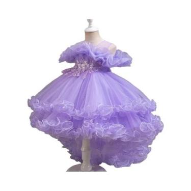 Imagem de Vestido De Lantejoulas Princesa Flor Para Meninas, Casamento, Festa De