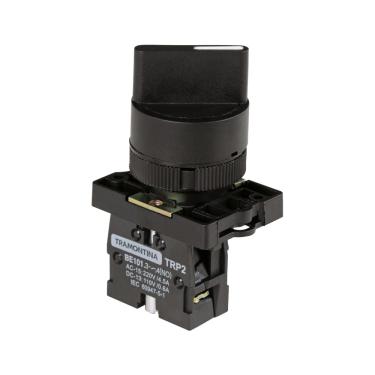 Imagem de Botão Seletor Tramontina TRP2-ED21 1NA 2 Posições com Base de Plástico