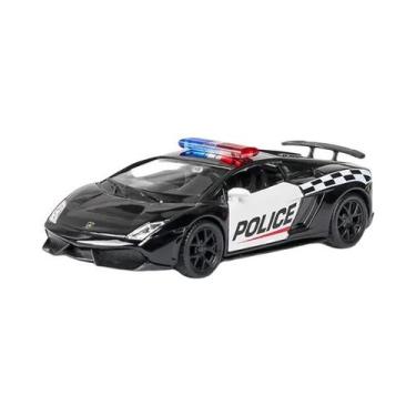 Imagem de Carrinho De Brinquedo Infantil Ford Mustang Carro De Polícia Em Liga F