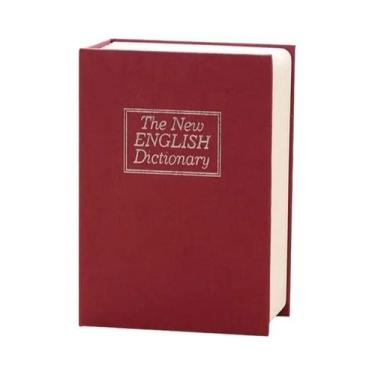 Imagem de Cofre Criativo Em Formato De Livro Dicionário Com Fechadura Para Dinhe