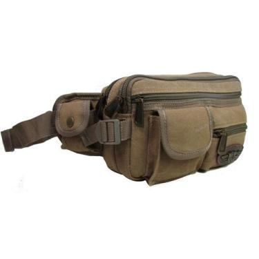 Imagem de Pochete Bolsa De Cintura Em Lona Resistente Confortável Multiuso - KVN