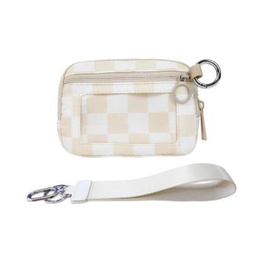 Imagem de Carteira Feminina Xadrez Preta Iris Com Janela Para Identificação, Bol