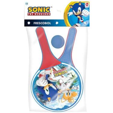 Imagem de Kit Raquete com Bolinha Frescobol Sonic Lider Brinquedos