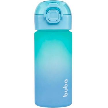 Imagem de Garrafa Degrade Buba Canudo Silicone ANTI-VAZAMENTO Infantil Azul