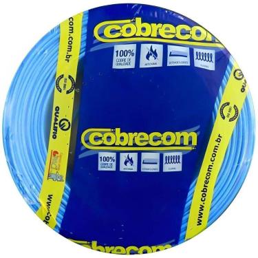Imagem de Cabo Flexicom de Cobre 10mm 750 Volts Azul com 100 Metros 394030 Cobrecom Cabo de Cobre...