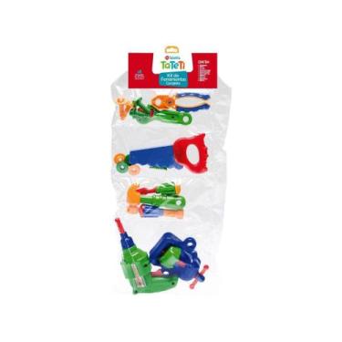 Imagem de Kit Ferramentas de Brinquedo Faz de Conta 457 - 16 Peças Ta Te Ti