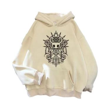 Imagem de Hoodies Masculinos Hollow Knight Ulzzang Grunge Y2k Estilo Estético, P