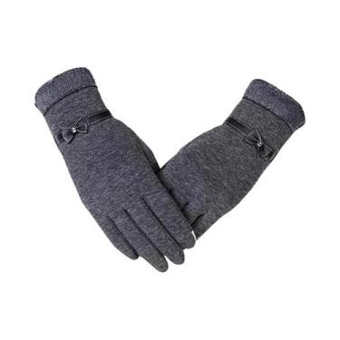 Imagem de Luvas Térmicas Femininas Com Forro De Lã E Tela Sensível Ao Toque, Que