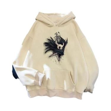 Imagem de Hoodies Masculinos Hollow Knight Ulzzang Grunge Y2k Estilo Estético, P