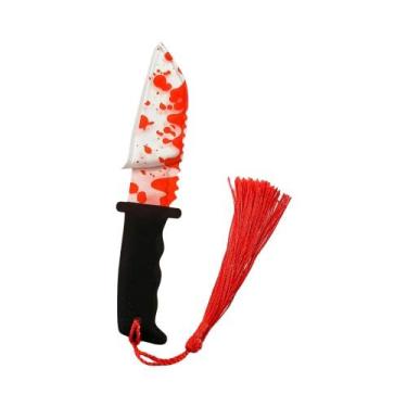 Imagem de Marcador De Livro De Halloween Com Formato De Faca Sangrenta, Serra, M