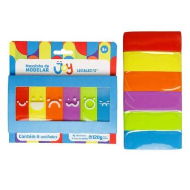 Imagem de Massa de Modelar Joy Blister - 6 Cores Leo&Leo Leonora - 73531