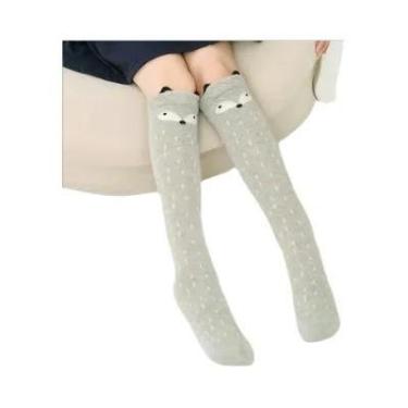 Imagem de Meias Altas De Algodão Com Estampa De Animais Para Meninas 2024, Estil