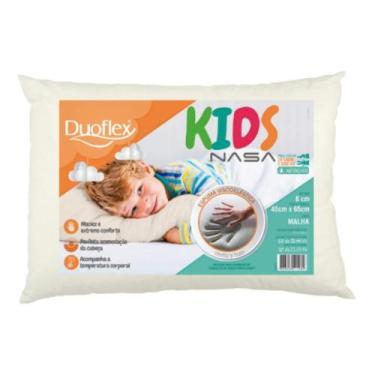 Imagem de Travesseiro Duoflex Kids Nasa tradicional 63cm x 43cm x 8cm cor branca