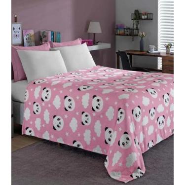 Imagem de Manta Flannel Casal Lar E Lazer Rosa, UN, Rosa
