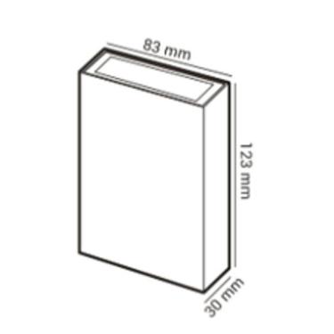 Imagem de Arandela Persaid Externa Multi Fachos Branca 4W 3000K Luz