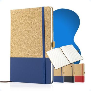 Imagem de Caderno Com Pauta De Anotações Tipo Moleskine A5 Executiva - Hxt, Azul
