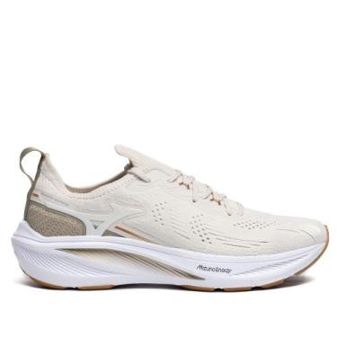 Imagem de Tênis Feminino Mizuno Sunrise Branco/Rosa, Branco, Rosa, 38