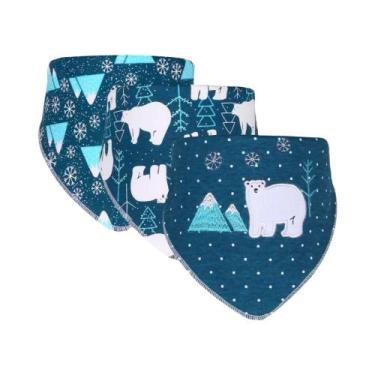 Imagem de Babadores De Algodão Com Estampa De Desenho Animado Para Bebês (Menino