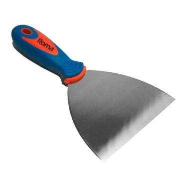 Imagem de Espátula De Aço Cromado 6cm Com Cabo Emborrachado - Uso Profissional